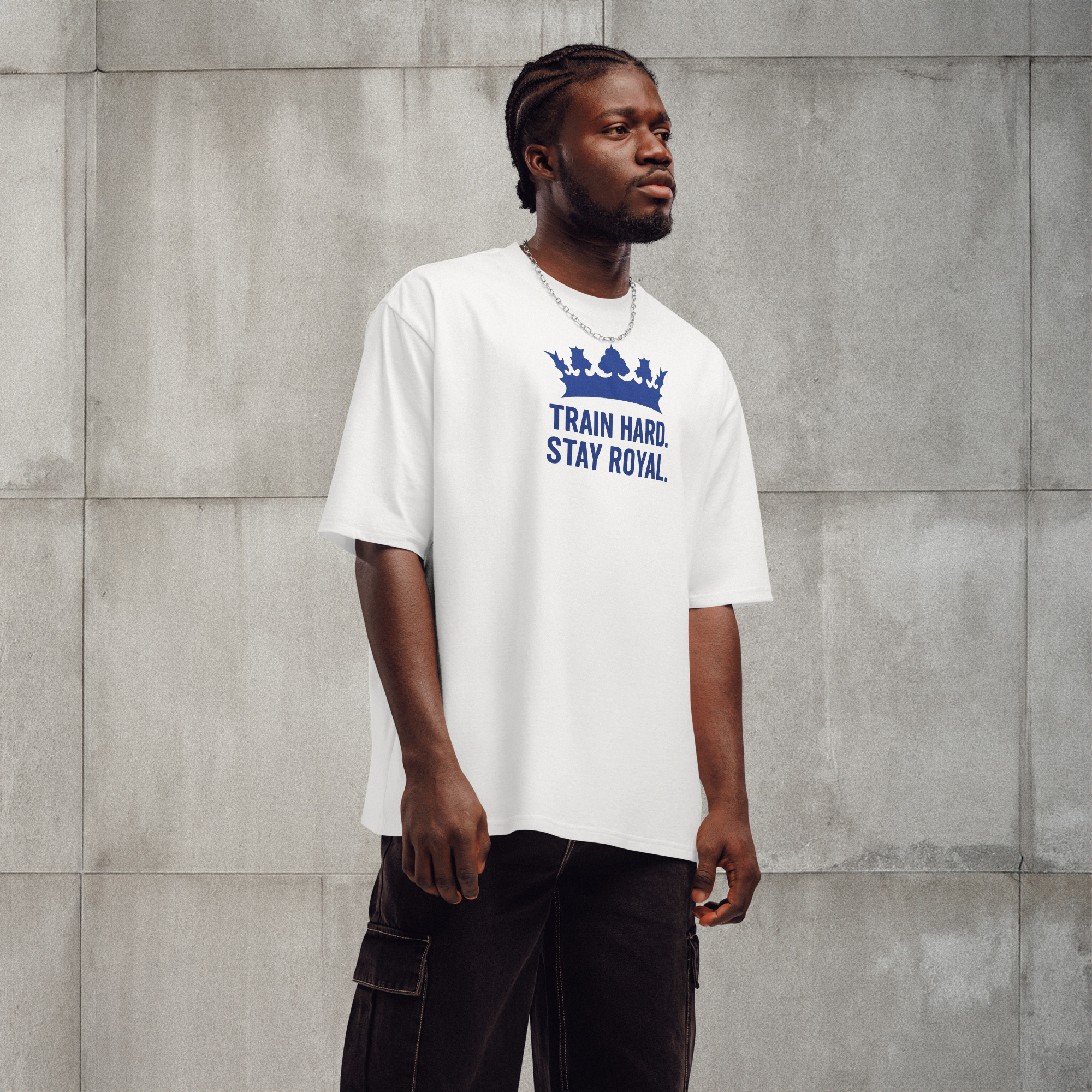 TRAIN HARD.STAY ROYAL. - oversized T-Shirt HERREN